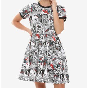 Her Universe Marvel Spider-Man Comic Book Dress Size S Spiderman Hot Topic Small